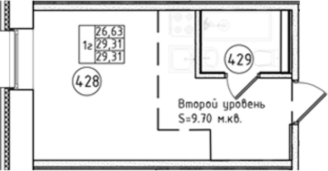 Купить квартиру в новостройках на улице Ивана Фомина в Санкт-Петербурге. Вариант № 6230357, 0, площадь -  квм, цена 7238000 рублей