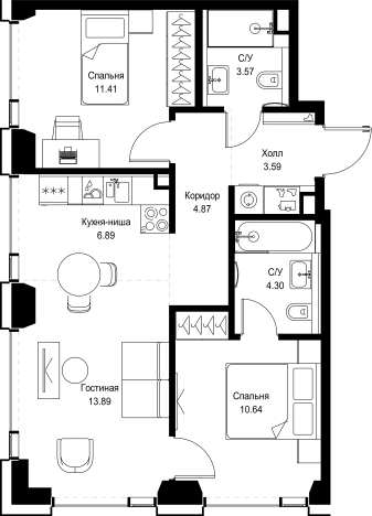 Купить квартиру в ЖК SET в Москве. Вариант № 10349911, 0, площадь - квм, цена 34626348 рублей