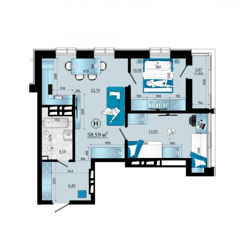 Купить трехкомнатную квартиру на улице проспект Красного Знамени в Владивостоке. Вариант № 6058655, 0, площадь -  квм, цена 12678605 рублей