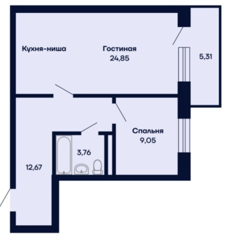 Купить однокомнатную квартиру на улице Чайковского в Улан-Удэ. Вариант № 159599, 0, площадь -  квм, цена 6126560 рублей