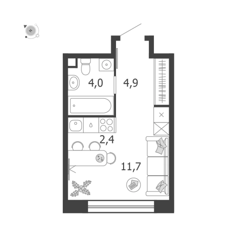 Купить квартиру в ЖК Shagal в Москве. Вариант № 2133421, 0, площадь -  квм, цена 18357431 рублей