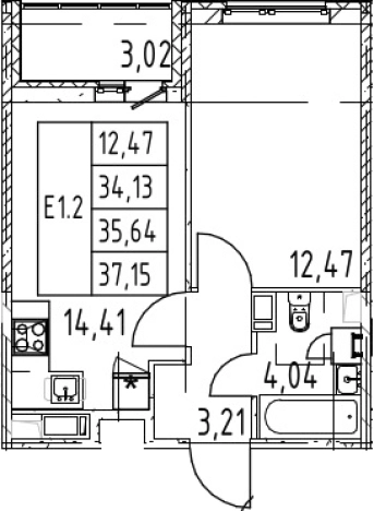 Купить двухкомнатную квартиру в новостройках в ЖК Полис ЛАВрики в Мурине. Вариант № 7267601, 0, площадь -  квм, цена 6583888 рублей