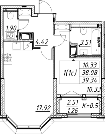 Купить двухкомнатную квартиру в новостройках в ЖК Цивилизация на Неве в Санкт-Петербурге. Вариант № 7849412, 0, площадь -  квм, цена 12338400 рублей