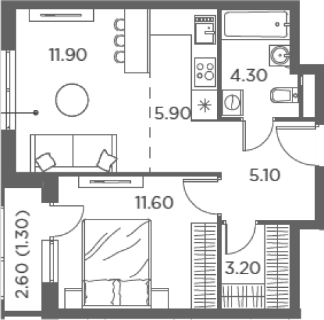 Купить двухкомнатную квартиру на улице 2-й Покровский проезд в Котельниках. Вариант № 64859, 0, площадь -  квм, цена 10010000 рублей