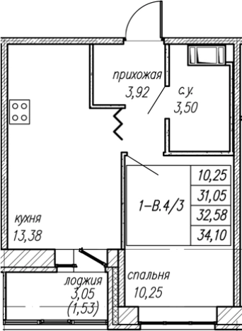 Купить квартиру в ЖК Уютный в Ленинградской области. Вариант № 8063775, 0, площадь -  квм, цена 5624351 рублей