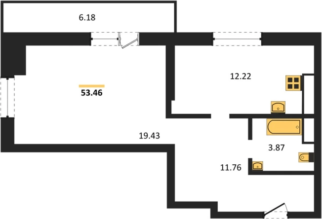 Купить однокомнатную квартиру на улице Зорге в Новосибирске. Вариант № 9878539, 0, площадь -  квм, цена 5700000 рублей
