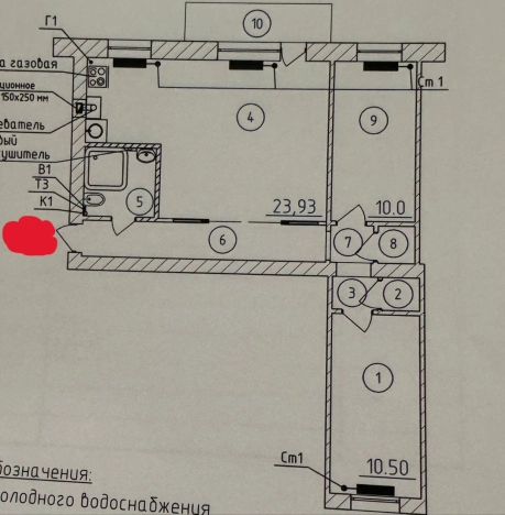 . Вариант № 57784, 13, площадь - 54 квм, цена 5850000 рублей