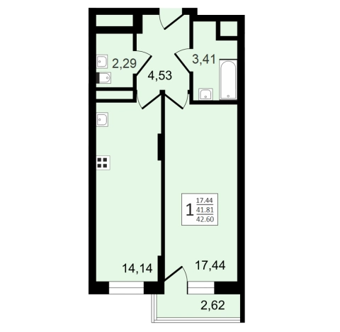 Купить квартиру в новостройках в ЖК Навигатор в Воронеже. Вариант № 135922, 0, площадь -  квм, цена 5001240 рублей