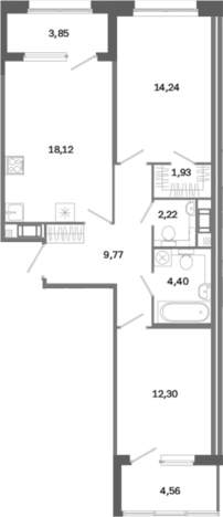 Купить квартиру в новостройках в ЖК Дом на Курской в Санкт-Петербурге. Вариант № 6260777, 0, площадь -  квм, цена 29178634 рублей