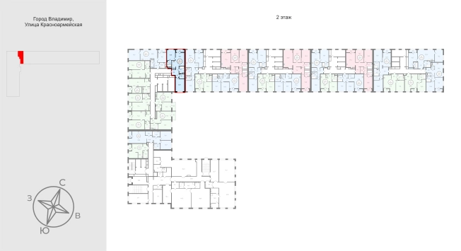 Купить двухкомнатную квартиру в новостройках в Владимирской области. Вариант № 9569275, 1, площадь -  квм, цена 9229600 рублей