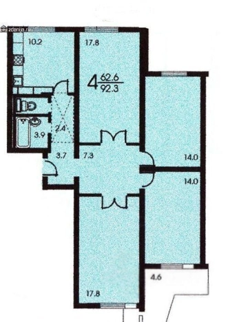 Купить квартиру в Москве. Вариант № 8214765, 12, площадь - квм, цена 34000000 рублей