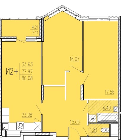 Купить квартиру в новостройках на улице Студёный Кордон в Пензе. Вариант № 67602, 0, площадь - квм, цена 7007000 рублей