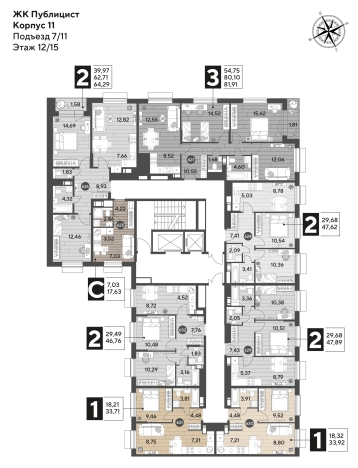 Купить однокомнатную квартиру у метро Бабушкинская в Ивантеевке. Вариант № 9538481, 1, площадь -  квм, цена 7795630 рублей