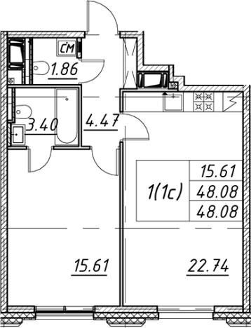 Купить двухкомнатную квартиру в новостройках в ЖК Цивилизация на Неве в Санкт-Петербурге. Вариант № 7850059, 0, площадь -  квм, цена 15332135 рублей