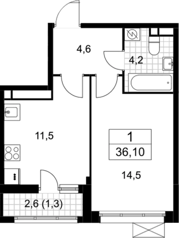 Купить квартиру в ЖК Родные кварталы в Москве. Вариант № 3951909, 0, площадь -  квм, цена 7664428 рублей