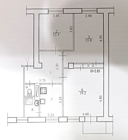 Купить трехкомнатную квартиру на улице Университетский проспект в Волгограде. Вариант № 977339, 11, площадь -  квм, цена 3380000 рублей