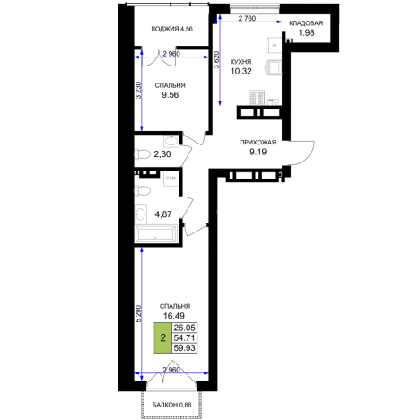 Купить квартиру в новостройках на улице Горького в Калининграде. Вариант № 103747, 0, площадь -  квм, цена 7251530 рублей