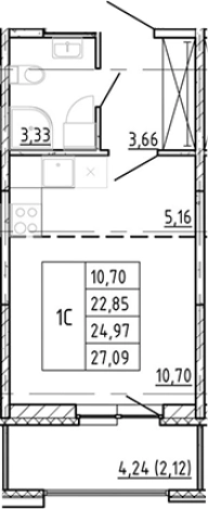 Купить квартиру в ЖК Полис Новоселье в Ленинградской области. Вариант № 90700, 0, площадь -  квм, цена 4999888 рублей