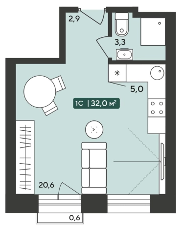 Купить однокомнатную квартиру в ЖК Альпийский Квартал (НОВОСИБИРСК) в Новосибирской области. Вариант № 8864006, 0, площадь -  квм, цена 3900000 рублей