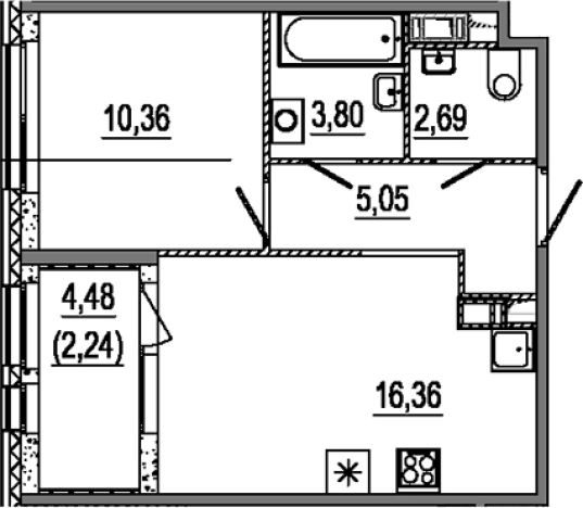 Купить двухкомнатную квартиру в ЖК Знатный в Санкт-Петербурге. Вариант № 7979516, 0, площадь -  квм, цена 17010000 рублей