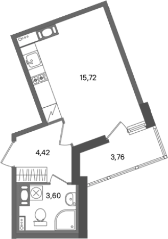 Купить квартиру на улице Кореловский переулок в Сертолове. Вариант № 7266121, 0, площадь -  квм, цена 4584194 рублей