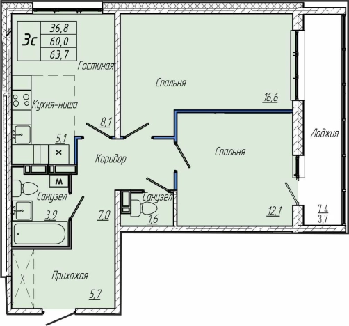 Купить квартиру в новостройках в ЖК Кемерово Сити (Кемерово) в Кемерове. Вариант № 109773, 0, площадь -  квм, цена 8550000 рублей