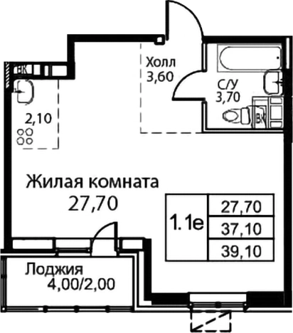 Купить Студию в ЖК Кашинцево в Московской области. Вариант № 123372, 0, площадь -  квм, цена 4887500 рублей