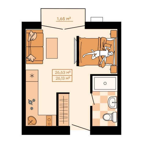 Купить однокомнатную квартиру на улице Весенняя в Приморском крае. Вариант № 6056848, 0, площадь -  квм, цена 5730776 рублей