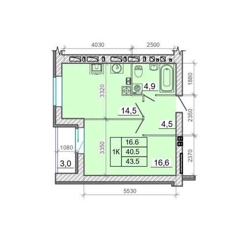Купить квартиру в новостройках в Иванове. Вариант № 1165981, 0, площадь -  квм, цена 6655500 рублей