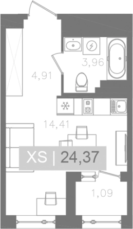 Купить Студию у метро Звёздная в Санкт-Петербурге. Вариант № 5564453, 0, площадь -  квм, цена 9748449 рублей