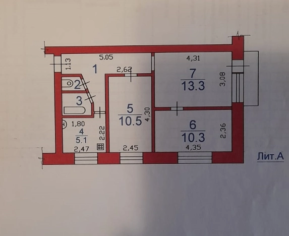 Купить трехкомнатную квартиру в Приморском крае. Вариант № 2096472, 16, площадь -  квм, цена 3300000 рублей