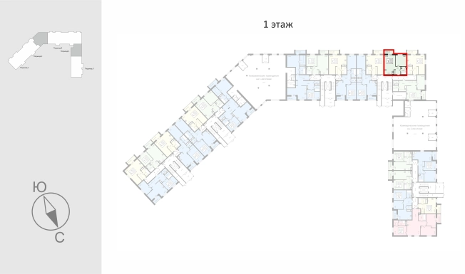 Купить однокомнатную квартиру в новостройках в районе Октябрьский в Владимирской области. Вариант № 113161, 1, площадь -  квм, цена 4893010 рублей