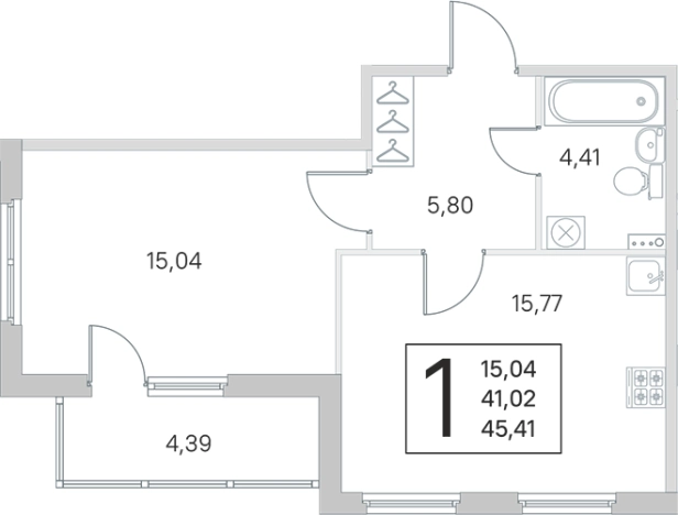 Купить двухкомнатную квартиру в новостройках у метро Проспект Ветеранов в Санкт-Петербурге. Вариант № 6866386, 0, площадь -  квм, цена 9225398 рублей