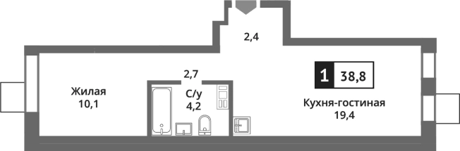Купить двухкомнатную квартиру в Микрорайоне Опалиха, Красногорск в Красногорске. Вариант № 111984, 0, площадь - квм, цена 6595563 рублей