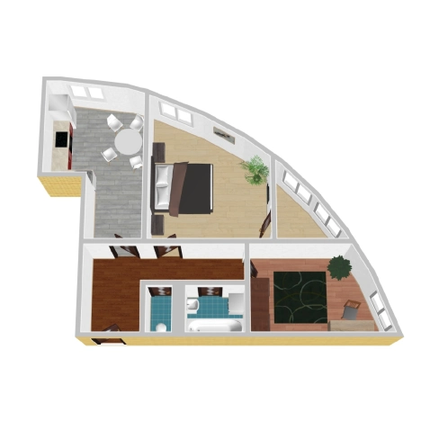 Купить двухкомнатную квартиру на улице Полевая в Воронежской области. Вариант № 978057, 0, площадь -  квм, цена 4706450 рублей