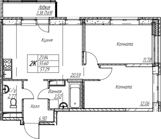 Купить трехкомнатную квартиру в районе Приморский в Санкт-Петербурге. Вариант № 7834937, 0, площадь -  квм, цена 12667476 рублей