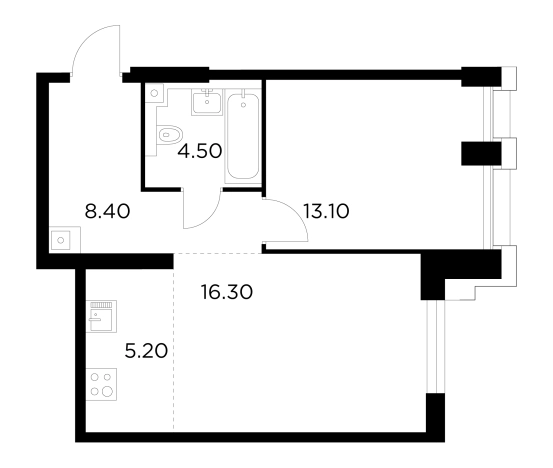 Купить квартиру в новостройках в ЖК INJOY в Москве. Вариант № 9103415, 1, площадь -  квм, цена 22131100 рублей