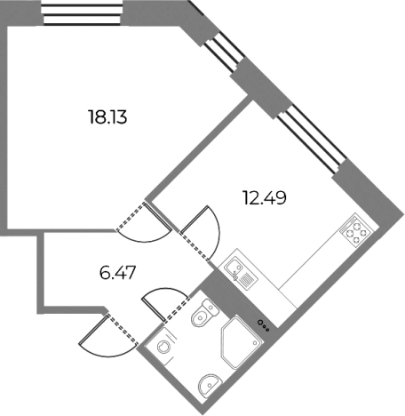 Купить однокомнатную квартиру на улице Маршала Захарова в Санкт-Петербурге. Вариант № 4039150, 0, площадь -  квм, цена 12100000 рублей
