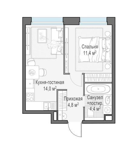 Купить квартиру в новостройках на улице Щербакова в Мытищах. Вариант № 166847, 0, площадь -  квм, цена 8090000 рублей