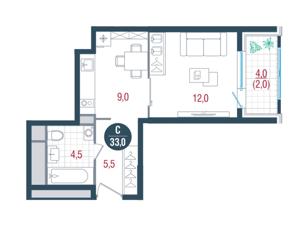 Купить Студию в ЮАО в Москве. Вариант № 8949147, 0, площадь -  квм, цена 11379014 рублей