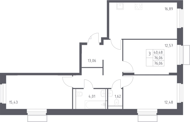 Купить трехкомнатную квартиру у метро Строгино в Красногорске. Вариант № 2864854, 0, площадь -  квм, цена 29446541 рублей