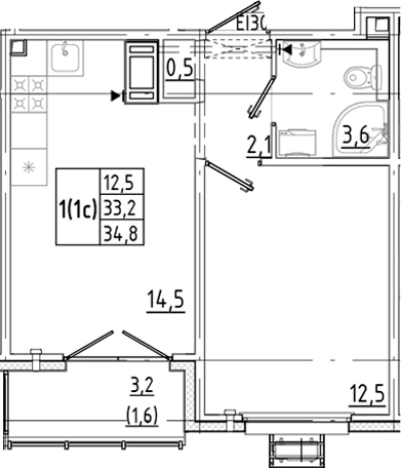 Купить двухкомнатную квартиру у метро Гражданский проспект в Санкт-Петербурге. Вариант № 8086095, 0, площадь -  квм, цена 6333634 рублей