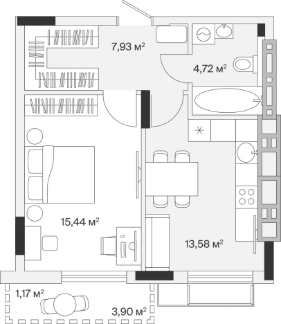 Купить квартиру в новостройках на улице Весенняя в Калининграде. Вариант № 100831, 0, площадь -  квм, цена 7594743 рублей
