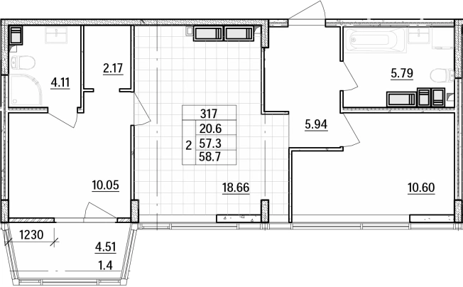Купить трехкомнатную квартиру в районе Приморский в Санкт-Петербурге. Вариант № 1791546, 0, площадь -  квм, цена 17463250 рублей