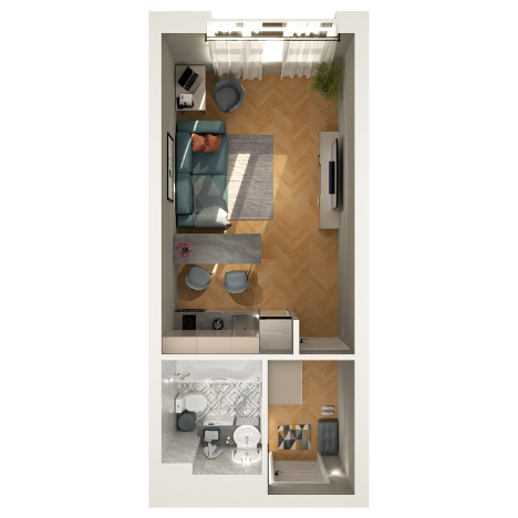 Купить Студию в Новокузнецке. Вариант № 7647449, 0, площадь -  квм, цена 3929500 рублей