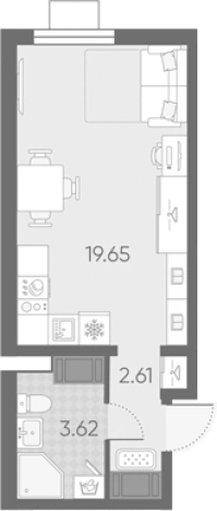 Купить Студию в новостройках в ЖК Морская миля в Санкт-Петербурге. Вариант № 6890489, 0, площадь - квм, цена 7725024 рублей