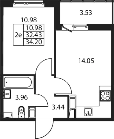 Купить двухкомнатную квартиру в новостройках в ЖК Полис ЛАВрики в Мурине. Вариант № 7267557, 0, площадь -  квм, цена 6135888 рублей