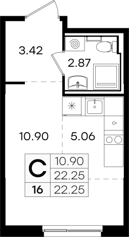 Купить квартиру в ЖК GloraX Новинки в Нижегородской области. Вариант № 137544, 0, площадь -  квм, цена 3249999 рублей