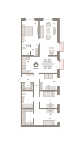Купить трехкомнатную квартиру в новостройках в ЖК Метроном в Москве. Вариант № 8484211, 0, площадь -  квм, цена 33910000 рублей