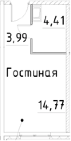 Купить Студию на улице проспект Большевиков в Санкт-Петербурге. Вариант № 7596432, 0, площадь -  квм, цена 5068950 рублей